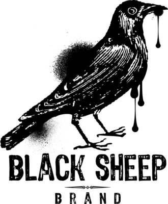 blacksheepdrippingcrow