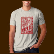 ONE stamp mens logo tee bella canvas