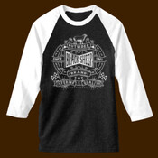 Black Sheep Brand Logo unisex 3/4-Sleeve Baseball T-Shirt black