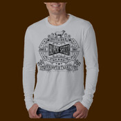 Black Sheep Brand Logo unisex longsleeve cotton crew Black ink