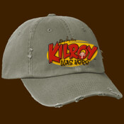 Kilroy Was Here Comix logo distressed ball cap