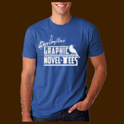 Graphic Novel-Tees 1 color Logo white signature shirt unisex
