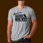 Graphic Novel-Tees 1 color Logo black signature shirt unisex