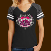 Outsider Brand Ladies Rat Rod Car and heart. Ladies jersey.