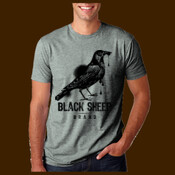 Black Sheep brand dripping Crow Black unisex tee