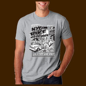 Fixed gear hero comix Bike Messenger unisex tee