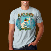 Black Sheep Bonsai Surfer Surfboards unisex tees