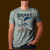 Outsider Brand Home of the Brave Eagle Shield unisex tee