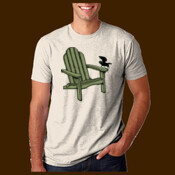Outsider Brand Crow on Adirondack chair unisex tee