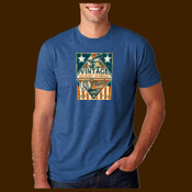 Vintage Creatives Flight School sign unisex tees
