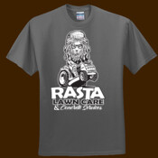 Rasta LawnCare Lion head Tee White Unisex Tee