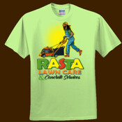 Rasta Lawn Care Mower Man Unisex Tee