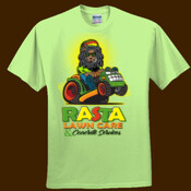Rasta Lawn Care Lion head Full Color Unisex Tee