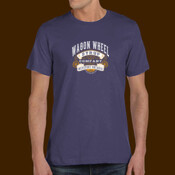 Atwill's Wagon Wheel festival tee left chest and full back navy 2