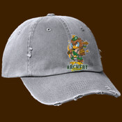 Hillcrest Hawk Archery Club baseball cap distressed cotton