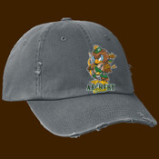 Hillcrest Hawk Archery Club baseball cap distressed cotton
