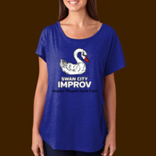Swan Improv Ladies loose round neck tee