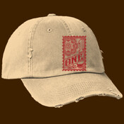 ONE Stamp Logo distressed ball cap