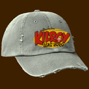 Kilroy Was Here Comix logo distressed ball cap