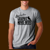 Graphic Novel-Tees 1 color Logo black signature shirt unisex