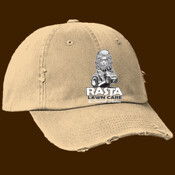 Rasta Lion head  Distressed hat