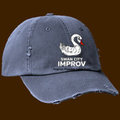 Swan Improv Distressed Cotton ball Cap
